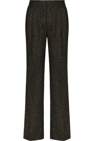 Dolce & Gabbana Pantalon en laine stretch à coupe droite