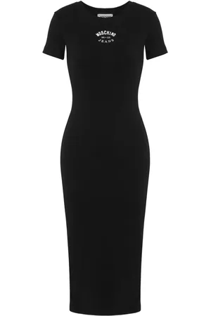 Moschino Robe nervurée à coupe mi-longue