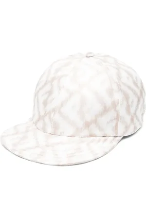 Fendi Casquette en soie à logo FF imprimé