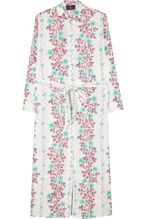 Etro Robe-chemise à fleurs
