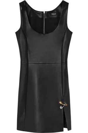 VERSACE Robe courte en cuir