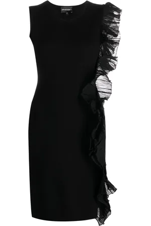 Emporio Armani Robe asymétrique à volants