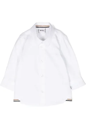 HUGO BOSS Chemise en coton à logo brodé