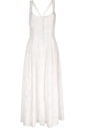 Serafini Robe évasée à imprimé abstrait
