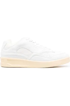 Jil Sander Baskets en cuir à design à empiècements