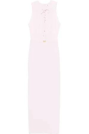 Elisabetta Franchi Robe longue à détail de laçage