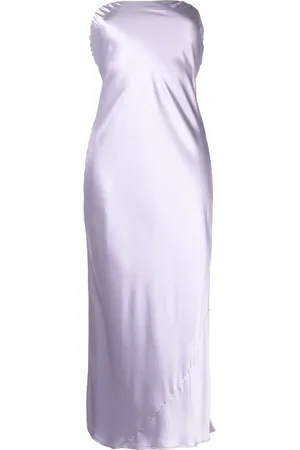Reformation Robe en soie Joana à coupe mi-longue