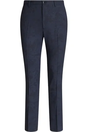Etro Pantalon droit à motif en jacquard