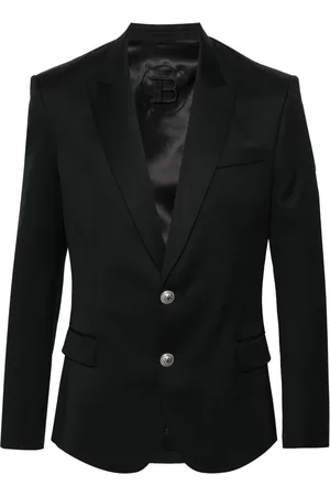 Balmain Blazer en laine à simple boutonnage