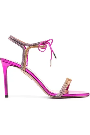 Aquazzura Sandales à ornements en cristal 100 mm