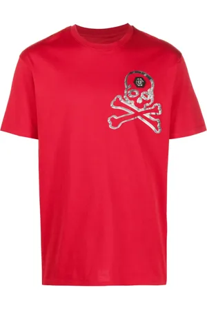 Philipp Plein T-shirt Skull&Bones en coton