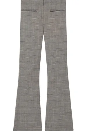 Courrèges Pantalon évasé à motif Prince de Galles