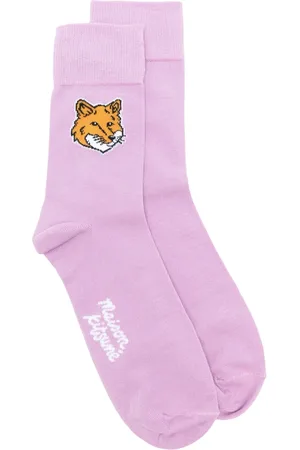 Maison Kitsuné Chaussettes à logo en intarsia