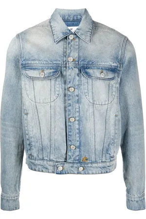 Courrèges Veste en jean à effet délavé