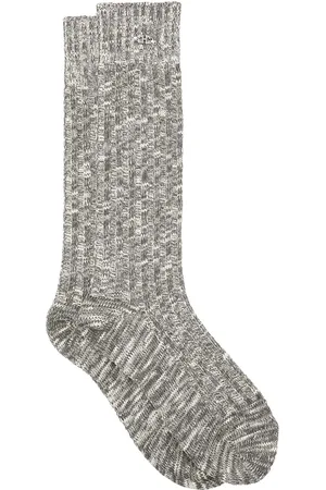 Ganni Chaussettes en maille nervurée