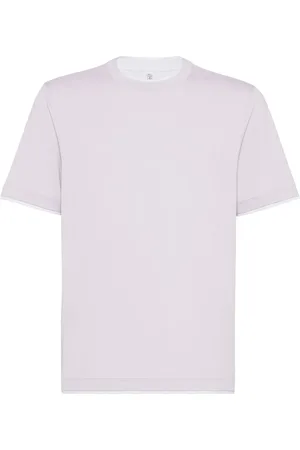 Brunello Cucinelli T-shirt à design superposé