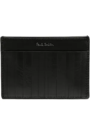 Paul Smith Porte-cartes Shadow-Stripe en cuir