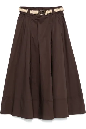 Twin-Set Jupe mi-longue à taille ceinturée