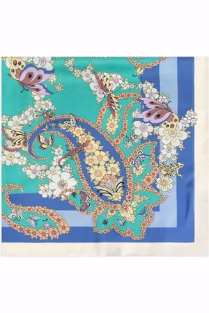 Etro Foulard à fleurs imprimées