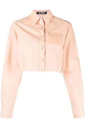 RAF SIMONS Veste crop à patch logo