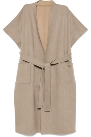 Fendi Cape à taille ceinturée