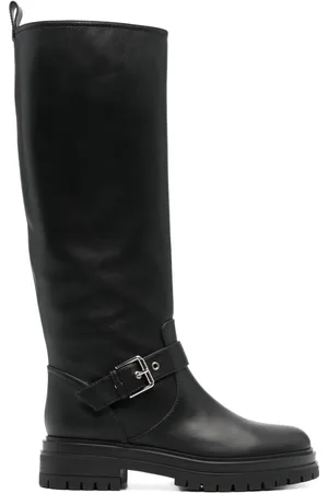 Gianvito Rossi Bottes en cuir à boucles