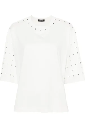 Fabiana Filippi T-shirt à détails de clous
