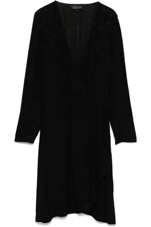 Armani Exchange Robe courte à logo en jacquard
