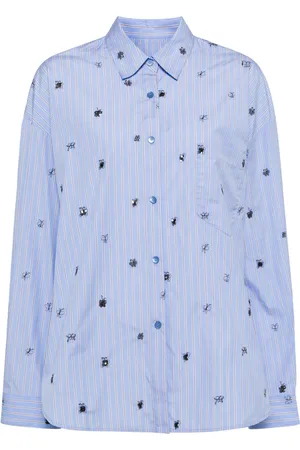 JNBY Chemise ornée de sequins à motif papillon brodé