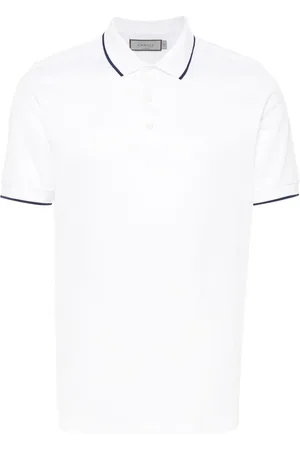 CANALI Polo à bords contrastants