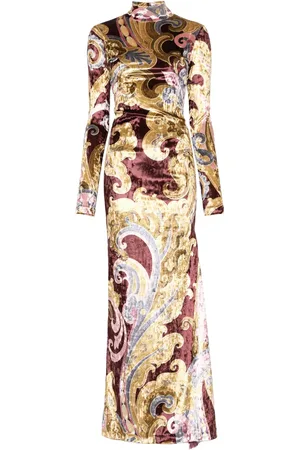 Etro Robe imprimée à coupe longue