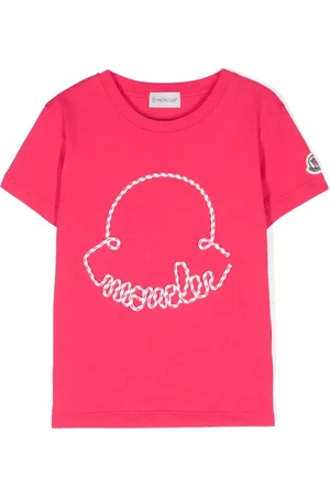 Moncler T-shirt à détail de logo 3D