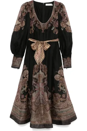 ZIMMERMANN Robe longue Illustration Structured