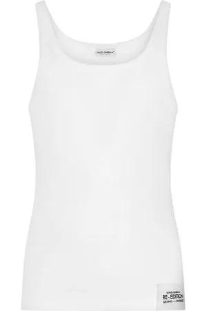 Dolce & Gabbana Débardeur en coton à patch logo