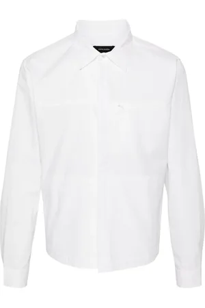 Entire Studios Chemise en coton à col pointu