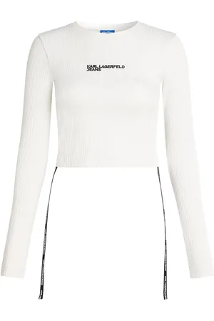 Karl Lagerfeld T-shirt nervuré à manches longues
