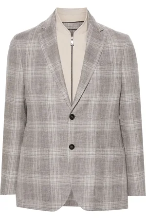 corneliani Blazer superposé à simple boutonnage