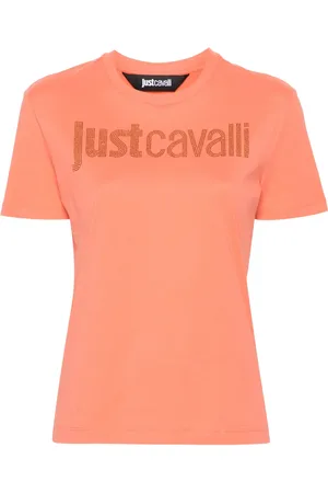 Roberto Cavalli T-shirt à logo strassé