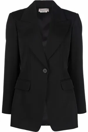 Alexander McQueen Blazer à simple boutonnage