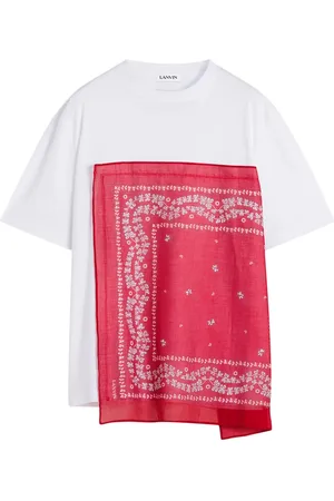 Lanvin T-shirt à empiècement bandana