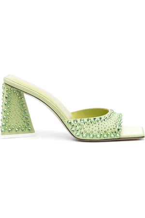 The Attico Mules Mini Devon 85 mm à ornements en paillettes
