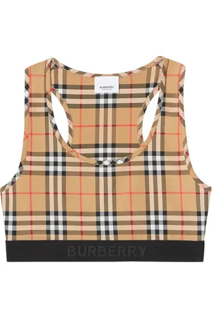 Burberry Brassière de sport à motif Vintage Check
