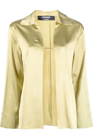 Jacquemus Blouse satinée à plaque logo