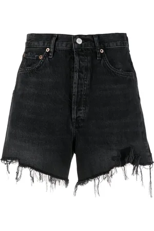 AGOLDE Short Stella en jean à taille haute