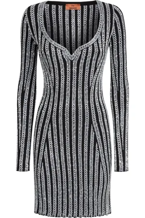 Missoni Robe courte brodée de sequins à col v
