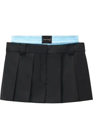 Alexander Wang Jupe-short plissée à design superposé