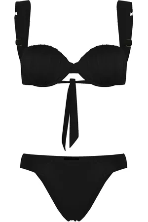 Noire Swimwear Bikini à fronces