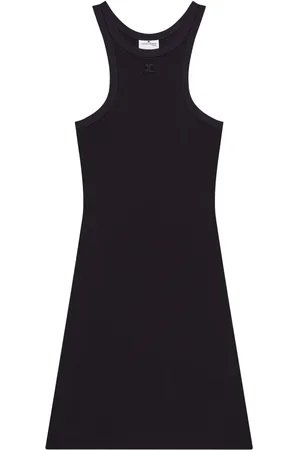 Courrèges Robe courte à coutures contrastantes