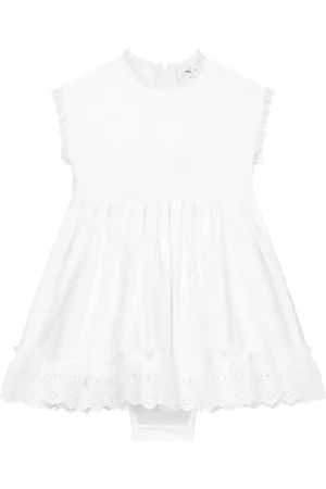 Dolce & Gabbana Robe en coton à détails de dentelle