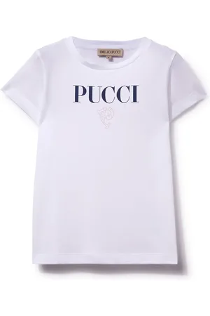 PUCCI Junior T-shirt en coton à logo imprimé